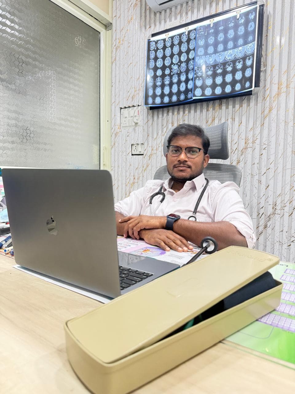 Portrait of Dr. Venkatachalam. N at Vinus Neuro Center